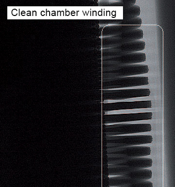 Clean chamber winding