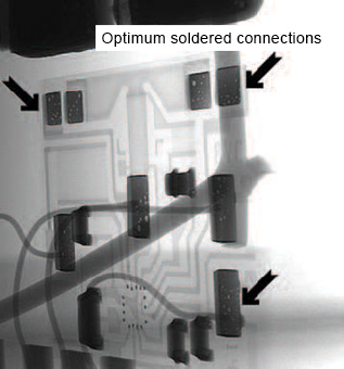 Optimum soldered connections