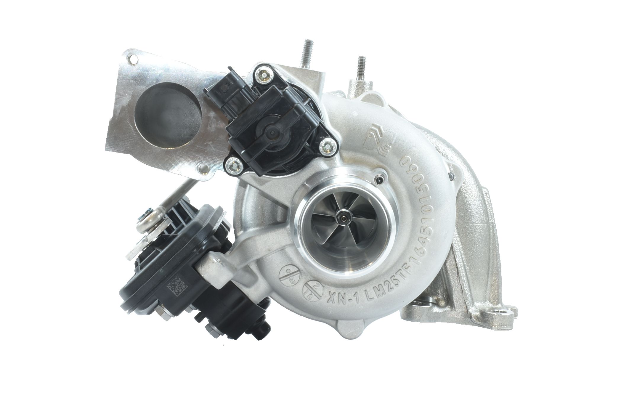 O design compacto do turbocompressor atende a motores pequenos de alto desempenho.