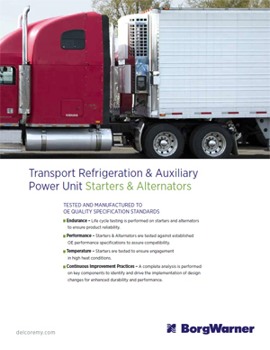 APU & Transport Refrigeration Programs 